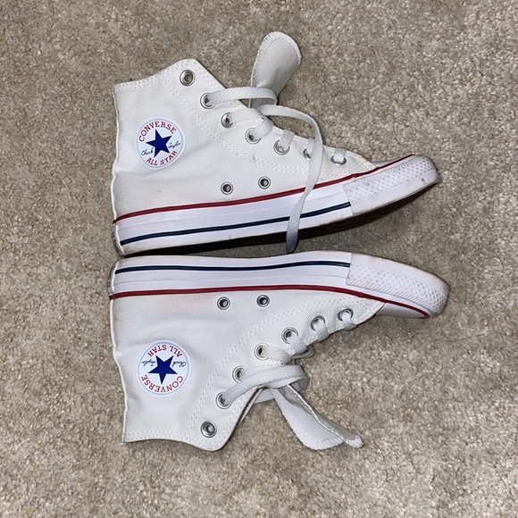 White Chuck Taylor Converse All Stars, only worn a few times - Picture 4 of 5
